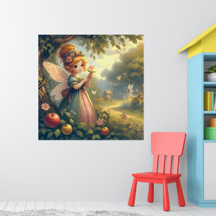 Fairy In The Garden Poster