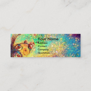 FAIRY IN THE NIGHT / MAGIC BUTTERFLY PLANT teal Mini Business Card