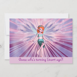 Fairy invitation - customisable little girls