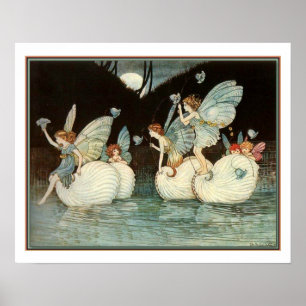 "Fairy Island" ca 1916 by  Ida Outhwaite Poster