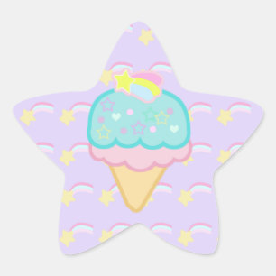 Fairy Kei Ice Cream Cone Sticker