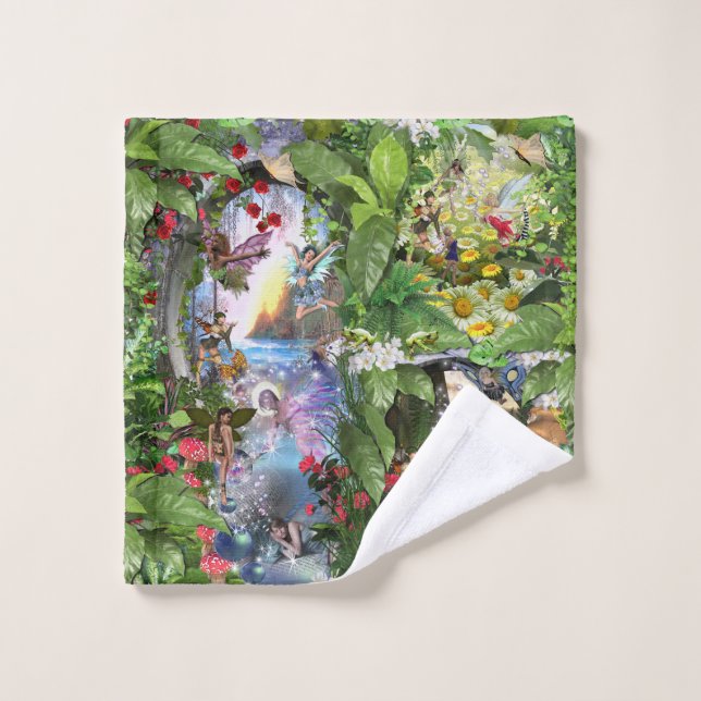 Fairy Kingdom forest dreamland fantasy stories Wash Cloth (Wash Cloth)