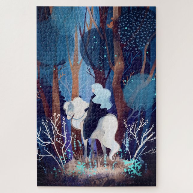 Fairy Lady in a Black Cape Jigsaw Puzzle (Vertical)