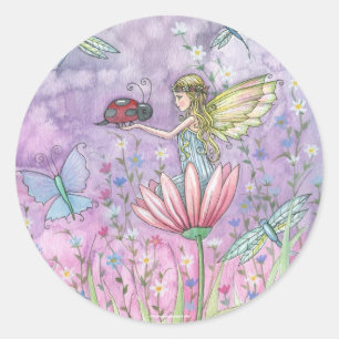 Fairy Ladybug Stickers by Molly Harrison