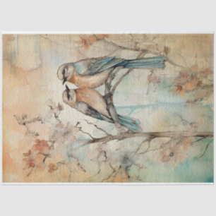 Fairy Land Spring Forest Birds No1 Tissue Paper