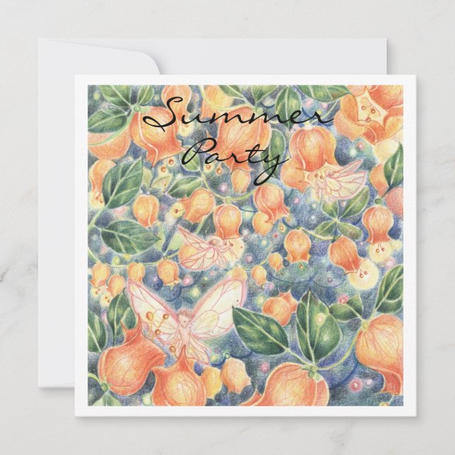 "Fairy Lanterns" Invitation (Front)