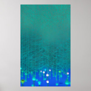 Fairy Light in Woodlands Bright Poster