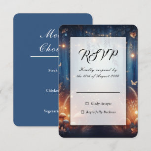 Fairy Lights and Moonlit Forest Magic RSVP Card