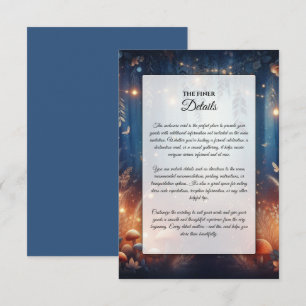 Fairy Lights and Moonlit Forest Magic Wedding Enclosure Card