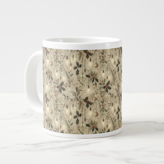Fairy Lights, Forest Bright Large Coffee Mug (Front Left)