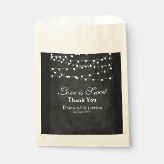 Fairy Lights & Hearts Favour Bag