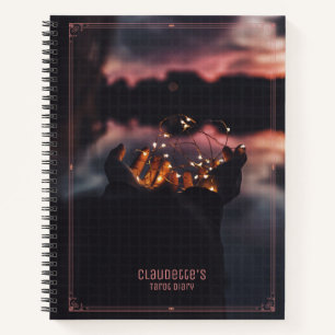 Fairy Lights in Hands Tarot Notebook