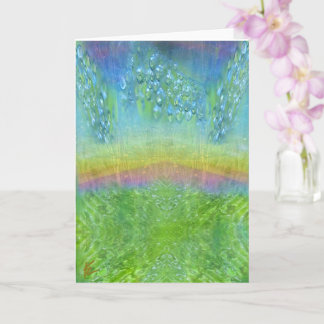 Fairy Lights Sparkle Over Emerald Meadow Card