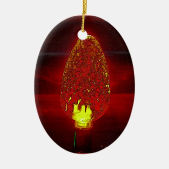 Fairy lite ceramic tree decoration (Front)