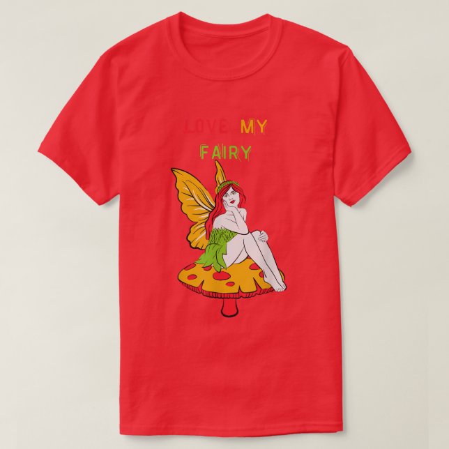 Fairy lovers design, fairy admirers, fantasy belie T-Shirt (Design Front)