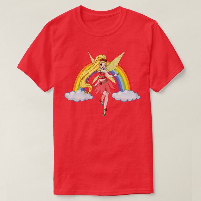 Fairy Magic Wonderful Rainbow Magical Magician Fan T-Shirt (Design Front)