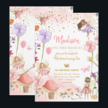 Fairy Magical Forest Garden Girl First Birthday In Invitation<br><div class="desc">★ Easily PERSONALIZE this design with your details! ★ If you need coordinating MATCHING ITEMS,  please check our matching collection or shop. Do you have any questions about our designs or if you can't find what you are looking for,  please contact us: designmypartystudio@gmail.com. ★</div>