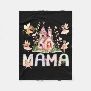 Fairy mama magical fairytale birthday girl family fleece blanket