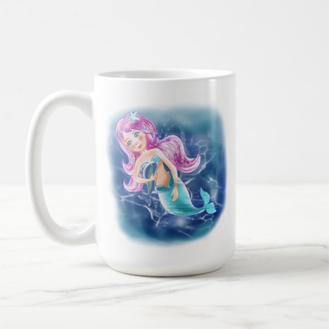 Fairy mermaid  coffee mug (Left)