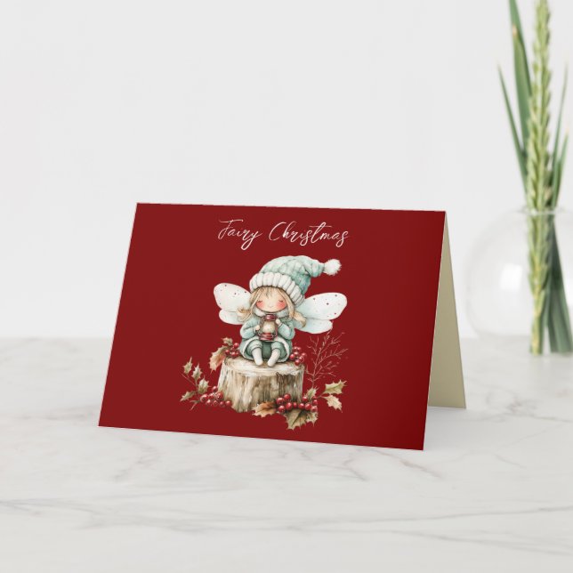 Fairy Merry Christmas Card (Front)