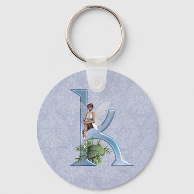 Fairy Monogram K Key Ring (Front)