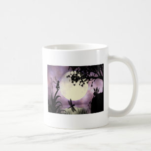 Fairy moonlit pond mug