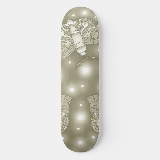 Fairy Moths Skateboard (Front)