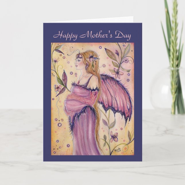 Fairy mum  Mother's Day Greeting card By Renee (Front)