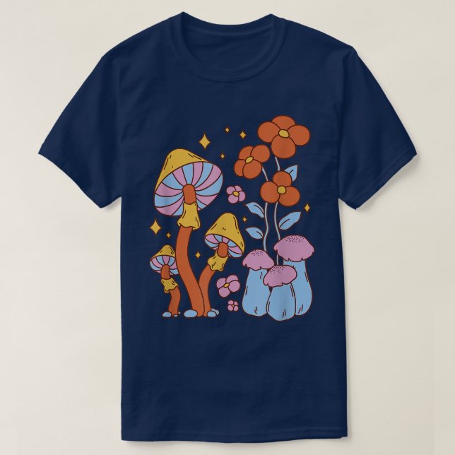 Fairy Mushroom Garden  T-Shirt (Design Front)
