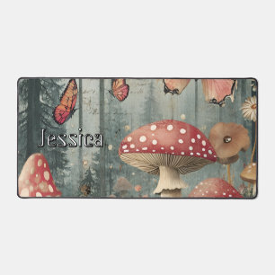 Fairy Mushrooms Gothic Garden Desk Mat