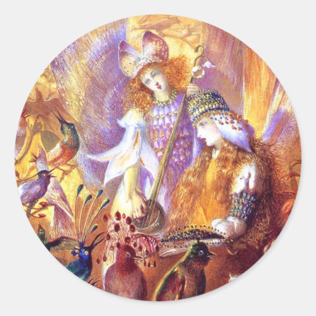 Fairy Music Classic Round Sticker (Front)