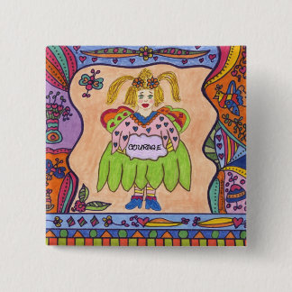 FAIRY OF COURAGE 15 CM SQUARE BADGE