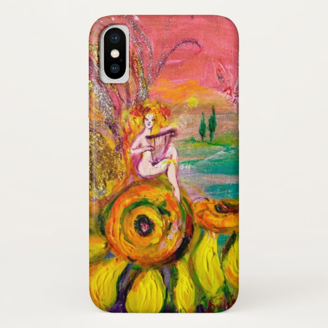 FAIRY OF THE SUNFLOWERS  Fantasy Case-Mate iPhone Case (Back)