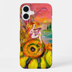FAIRY OF THE SUNFLOWERS Pink Yellow Fantasy iPhone Case