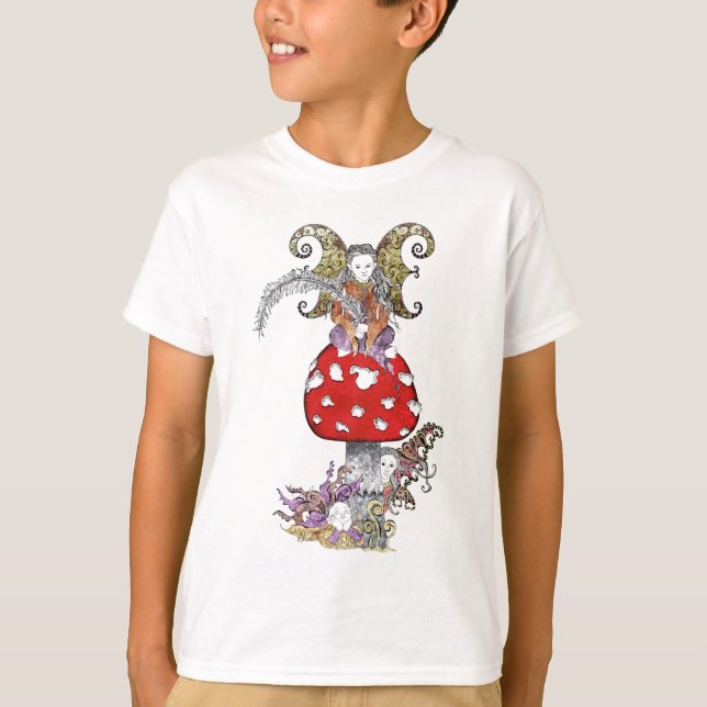 Fairy on Mushroom T-Shirt (Front)