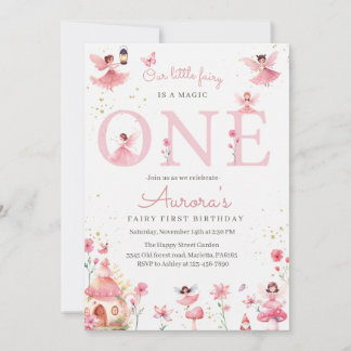 Fairy One Invitation for Birthday Magical Party