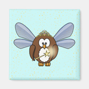 fairy owl magnet