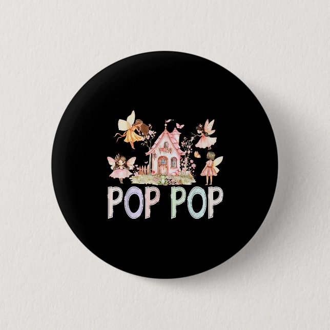 Fairy P P Magical Floral Birthday Girl Fairytale  6 Cm Round Badge (Front)