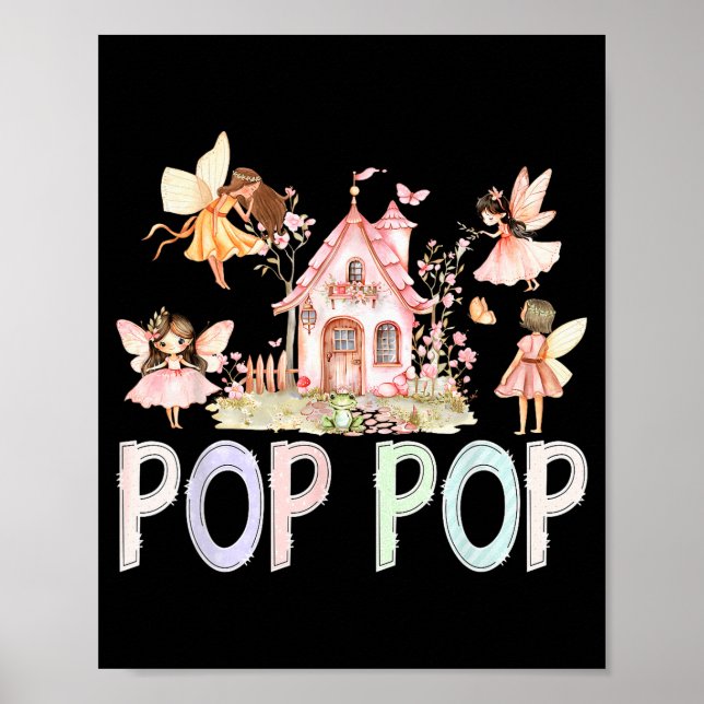 Fairy P P Magical Floral Birthday Girl Fairytale  Poster (Front)