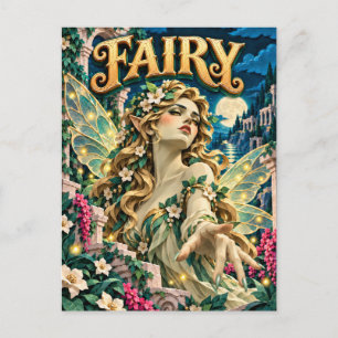 Fairy, Paper Cut Monster Postcard