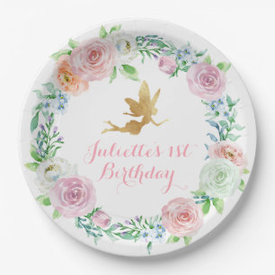 Fairy Party Stickers, Fairy Birthday Stickers Paper Plate