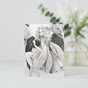 Fairy Pencil Postcard