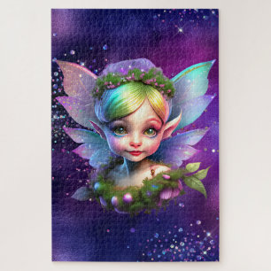 Fairy pixie kids birthday puzzle