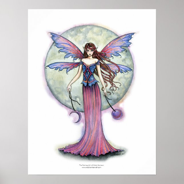 Fairy Poster 'Luna Jewel' by Molly Harrison (Front)