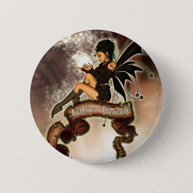 Fairy Power! 6 Cm Round Badge (Front)