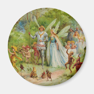 Fairy Prince and Thumbelina in the Magic Wood Magnet