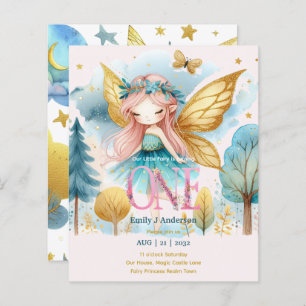 Fairy Princess 1st Birthday ONE Pink Fairycore