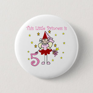 Fairy Princess 5th Birthday 6 Cm Round Badge