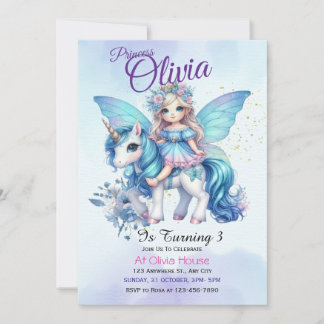 Fairy Princess Birthday Invitation