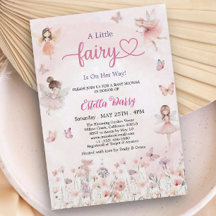 Fairy Princess Garden Girl Baby Shower Invitation